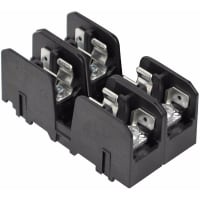 Bussmann by Eaton Accessory, Fuse Holder, 3 Pole, Midget Fuseblock, 30A, 600V, Din Rail