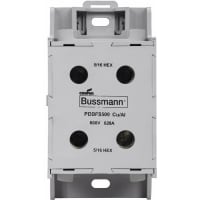 Bussmann by Eaton Power Distribution Block;Finger Safe;2 Pole;600VAC;620A