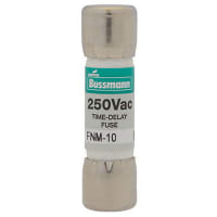 Bussmann by Eaton Fuse, Cylinder, Time Lag, 0.8 A, 5AG, 0.41x1.5 in, Fiber Tube, Cartridge, 250VAC