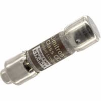 Bussmann by Eaton Fast-Acting Fuse, Class CC, 1/4A, Current-Limiting, Dual Ferrule, KTK-R Series