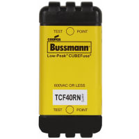 Bussmann by Eaton Fuse CUBEFuse Time Delay Slow Blow Dual Element W/O Indicator 600VAC/300VDC 40A