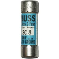 Bussmann by Eaton Fuse Cylinder Time Delay 8 A 0.41 x 1.31 in Cartridge 600 VAC/170 VDC