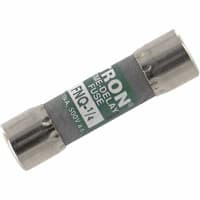 Bussmann by Eaton Fuse, Cylinder, Time Lag, .25A, 5AG, 0.4063x1.5in, Fiber Tube, Cartridge, 500VAC