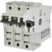 Bussmann by Eaton Compact Circuit Protector, 2 Pole, W/Rotary Mechanism Right, CUBEForce, 100A