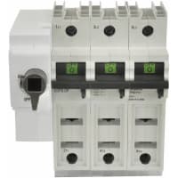 Bussmann by Eaton Compact Circuit Protector;2 Pole;W/Rotary Mechanism Left Side;CUBEForce;100A