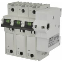 Bussmann by Eaton Compact Circuit Protectort;Non-Fuse;W/Side Mount Mechanism;Right Side;3 Pole;30A