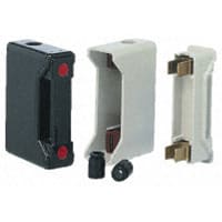 Bussmann by Eaton Red Spot Finger-safe Fuse Holder, BS88 HRC Fuse, Blk, 100A, Back Stud Connect