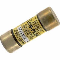 Bussmann by Eaton Fuse, Low Peak, 3-1/2 A, 600 VAC/300 VDC, 0.81 in., 2.25 in., Yellow