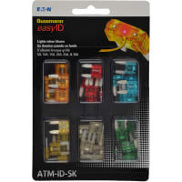 Bussmann by Eaton Fuse Kit, Easy ID Service Kit Assortment, Illuminating, Blade, ATM Series