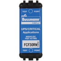 Bussmann by Eaton Fuse Fast Acting CUBEFuse 30A Non-indication