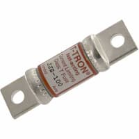 Bussmann by Eaton Fuse, Class T, Fast Acting, 100 A, 600 VAC, 0.75 in. +/-0.04, 2.95 in. +/-0.04