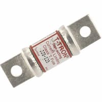 Bussmann by Eaton Fuse, Class T, Fast Acting, 125 A, 600 VAC, 0.88 in. +/-0.04, 3.25 in. +/-0.04