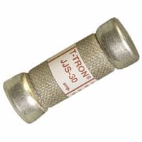 Bussmann by Eaton Fuse, Class T, Fast Acting, 30 A, 600 VAC, 0.56 in. +/-0.04, 1.5 in. +/-0.04