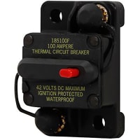 Bussmann by Eaton Circuit Breaker Thermal 1 Pole Push-To-Reset Panel Mount 50A