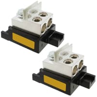 Bussmann by Eaton Fuse Block, 600V, 400A, Phenolic Base, Zinc-Plated Steel Mounts