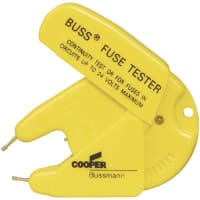 Bussmann by Eaton Fuse Tester, 24 Volt Maximum, For Auto, Glass Tube and Ferrule Fuses