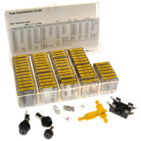 Bussmann by Eaton Fuse Kit, Small Dimension, 270 Assorted Fuses, Fuse Holders, Blocks, and Clips