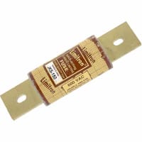 Bussmann by Eaton Fuse, Cylinder, Fast Acting, 150A, Class J, 1.5x5.75", Cartridge, 600VAC, Stud