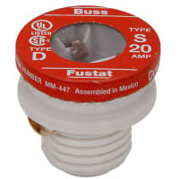 Bussmann by Eaton FUSTAT DUAL ELEMENT PLUG