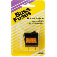 Bussmann by Eaton ROCKER SWITCH - RED - 1 PER CARD