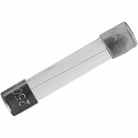 Bussmann by Eaton Fuse;Cylinder;Fast Acting;0.0625A;Sz 3AG;Dims 0.25x1.25";Glass;Cartridge;250VAC