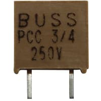 Bussmann by Eaton Fuse;Non-Time Lag;2A;Dims 0.38x19.1";Radial;250/450VAC/VDC;PCB;PC-Tron Series