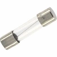 Bussmann by Eaton Fuse, Fuse, 6 A, 125 VAC, Time Delay, Glass Tube, Nickel Plated Brass End Cap