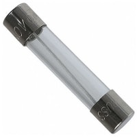 Bussmann by Eaton Fuse, Time-Delay, Cylinder, 6.3x32mm, Glass w/Ni-Plated Brass, 32VAC, 10A, Cartridge