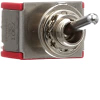 C&K Switch, Toggle, Sealed, 3PDT, ON-NONE-ON, .420 Actuator, 5A, 120VAC, 28VDC, Solder