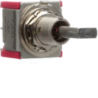 C&K Switch, Toggle, Sealed, DPDT, MOM-OFF-MOM, .450 Flat Anti Rotate, 5A, 120VAC, 28VDC, Sldr