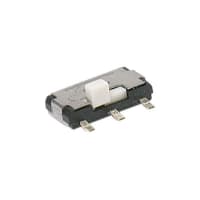 C&K Switch, Slide, DPDT, ON-ON, Side-Slide, 100mA, 12VDC, Surface Mount, Gull Wing Term