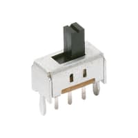 C&K Switch, Slide, Mini, DP3T, ON-ON-ON, 100mA, 12VDC, ThruHole R/A, PC Pin