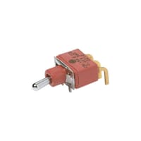 C&K Switch, Toggle, Sealed, DPDT, ON-NONE-MOM, .500" Act, 0.4A, 20VAV/VDC, PC ThruHole