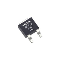 Caddock Resistor, Power Film, 200 Ohms, 25 W @ 25C, 1%, 200 V (Max.), 1500 VAC (RMS)