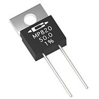 Caddock Resistor, Thick Film, Res 50 Ohms, Pwr-Rtg 20 W, Tol 1%, Radial, TO-220, Heat Sink