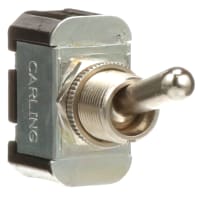 Carling Technologies Switch Toggle, SPST, On None Off, 0.25in, QCs, F Series