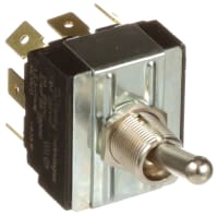 Carling Technologies Switch, Toggle, PCB Mount, 10 A at 250 VAC, 15 A at 125 VAC, 125/250 VAC, 3PDT