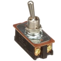 Carling Technologies Switch, Toggle, Heavy-Duty, DPST, ON-NONE-OFF, Non-Illum, Bat Act, 16A, 125VAC, Screw