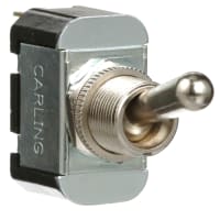 Carling Technologies Switch Toggle, SPDT, On Off On, 0.25in, QCs, F Series