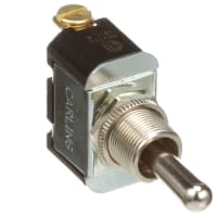 Carling Technologies Switch, Toggle, SPDT, Bat Lever, Non-Illum, 15A, 125VAC, Screw, F Series