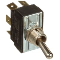 Carling Technologies Switch, 10 A at 250 VAC, 15 A at 125 VAC, 250/125 VAC, DPDT, Spade, , G Series