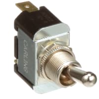 Carling Technologies Toggle Switch, 10/15 A, 125/250 VAC, SPDT, 100MOhms, 0.250 Tab QC, F Series