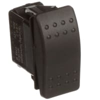 Carling Technologies Switch;Rocker;SPDT;(ON)-OFF-(ON);Non-Illum;No Lens;Blk Actuator;20A;QC No Legend