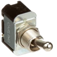 Carling Technologies Toggle Switch, SPST, Sealed Bat Lever, Non-Illum, 15A, 125VAC, QC, F Series