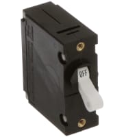 Carling Technologies Circuit Breaker Hydraulic Magnetic 1 Pole DC 50/60Hz 20A Push-On ON-OFF Lgnd