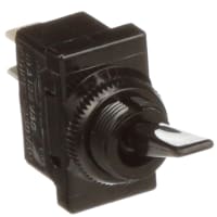 Carling Technologies Switch, Toggle, PCB Mount, 5 A at 250 VAC, 10 A at 125 VAC, 125/250 VAC, SPST