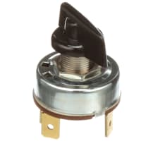 Carling Technologies Switch, Rotary, 4 Position, SP4T, OFF-ON-ON-ON, Black Knob, 4A, 125VAC, QC