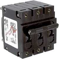 Carling Technologies Circuit Breaker 3 50 A Series Trip (Current) 0.625 Black 6-32 x 0.195 in.