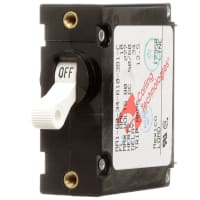 Carling Technologies Circuit Breaker 10 A 277 VAC 1 Series Trip Threaded Mount 50/60 Hz White