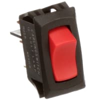 Carling Technologies Switch, Rocker, 10 A, 30 V, Off-None-On, 100, 000 Cycles, 100, 000 Cycles, Hole